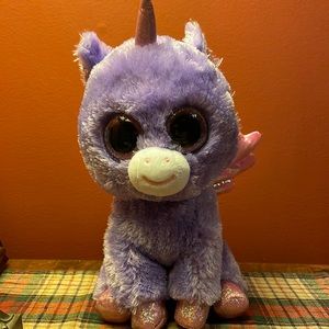 Medium Sized Purple Pegasus Beany Boo